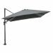 Hawaii zweefparasol 300x300 cm - frame carbon black - doek donker grijs