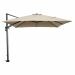Hawaii zweefparasol 300x300 cm - frame carbon black - doek taupe
