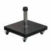 Eureka granieten parasolvoet 60 kg - black polished