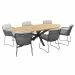 Aprilla tuinset 7-delig antraciet - Prado tuintafel 240x115 cm