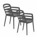 Mira tuinstoel donker grijs - 2 stuks