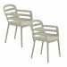 Mira tuinstoel zand - 2 stuks