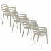 Mira tuinstoel zand - 4 stuks