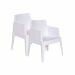 Box tuinstoel 'the original' wit - 2 stuks