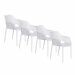 Air XL design tuinstoel wit - 4 stuks