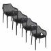 Air XL design tuinstoel zwart 4 stuks