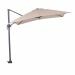 Hawaii S zweefparasol 250x250 cm - frame donker grijs - doek ecru