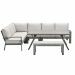 Camilo lounge dining set 6-delig links - desert sand