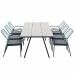 Ross tuinset 7-delig zacht groen - Braga tuintafel 220x100 cm