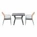 Ross tuinset 3-delig koper - Mina tuintafel 90x90 cm