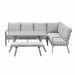Senja lounge dining set 4-delig rechts - valley sand