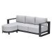 Malakka loungebank chaise longue - donker grijs