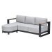 Malakka loungebank chaise longue - light teak look