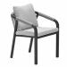 Tarera lounge dining stoel - donker grijs