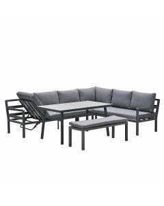 Markus lounge dining set 4-delig - mystic grey