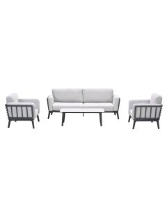 Sentosa loungeset 4-delig - donker grijs