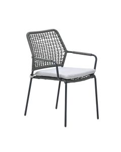 Natas tuinstoel stapelbaar - grijs