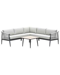 Kalowa hoek loungeset 4-delig - zand
