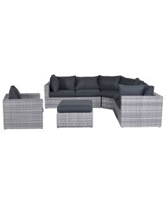 Carlo loungeset 5-delig XL - licht grijs
