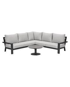 Sorelli loungeset 4-delig - donker grijs
