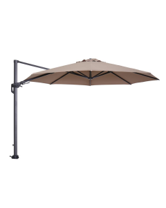Hawaii zweefparasol Ø350 cm - frame carbon black - doek taupe