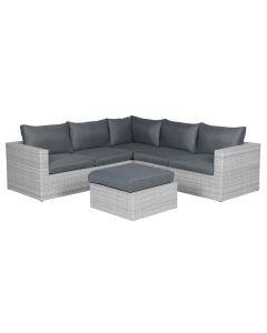 Bruno loungeset 4-delig - licht grijs