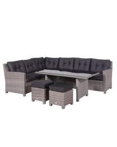 Jaru lounge dining set 5-delig - extra luxe kussens