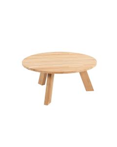 Cosmic loungetafel Ø78 cm antractiet - teak