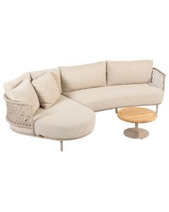 Sardinia loungeset 3-delig - latte