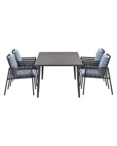 Brendon tuinset 5-delig - Senna tuintafel 180x100 cm