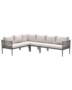 Burela lounge hoekset 4-delig links - taupe
