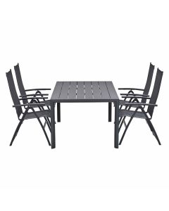 Cadiz tuinset 5-delig verstelbaar - Adana tuintafel 180x100 cm