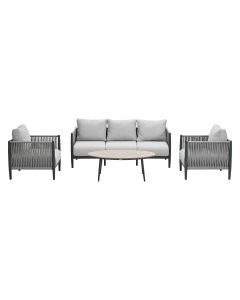 Tavira loungeset 4-delig - grey sand