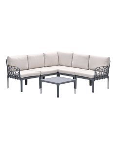 Hareno loungeset 6-delig - antraciet