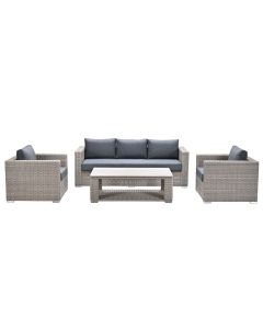 Tennessee loungeset 4-delig vintage willow - texfiber