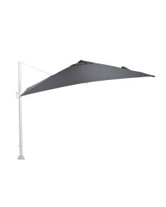 Hawaii zweefparasol 300x300 cm - frame wit - doek zwart