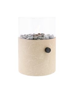 Cosiscoop XL gaslantaarn Ø 20,5 x 30 cm - marble stone