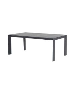Malakka lounge dining tafel 170x97 cm - donker grijs