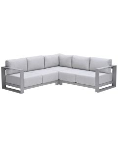 Malakka loungebank 3-delig - taupe