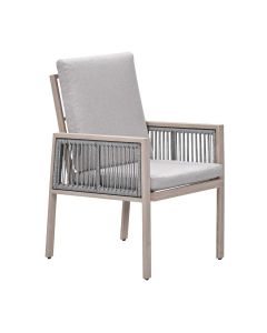 San Capri lounge dining stoel - light oak look