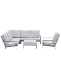 Coba hoek loungeset 5-delig - taupe
