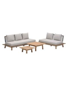 San Namut loungeset 4-delig - grey sand