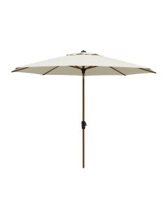 Lissabon stokparasol Ø300 cm automatisch - mellow champagne olefin - teakhoutlook frame