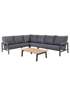Ravenna loungeset 5-delig - antraciet