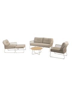 Albano loungeset 5-delig - latte
