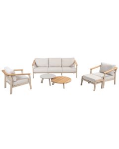 Olivia loungeset 6-delig - latte