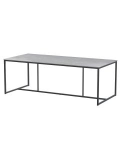 Quatro tuintafel 220x95 cm antraciet - licht grijs
