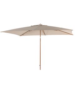 Azzurro stokparasol 200 x 300 cm frame woodlook - doek sand
