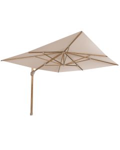 Hacienda zweefparasol 300x400 cm frame woodlook - doek sand