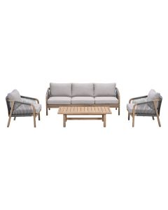 Alora loungeset 4-delig - grey sand
